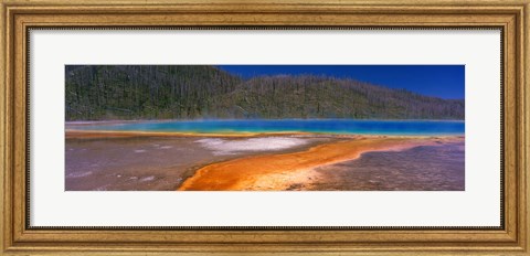 Framed Grand Prismatic Spring, Yellowstone National Park, Wyoming, USA Print
