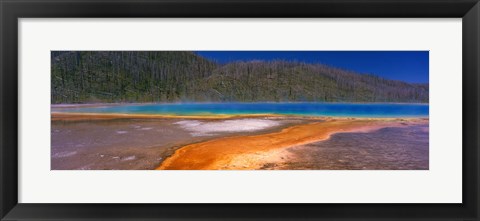 Framed Grand Prismatic Spring, Yellowstone National Park, Wyoming, USA Print