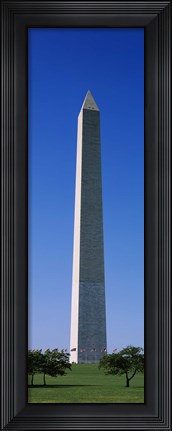 Framed Low angle view of the Washington Monument, Washington DC, USA Print
