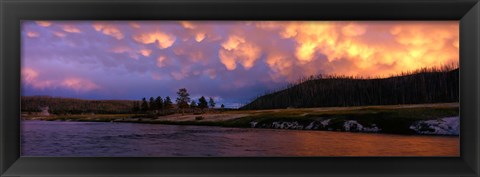 Framed Firehole River Yellowstone National Park WY USA Print
