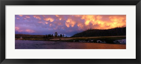 Framed Firehole River Yellowstone National Park WY USA Print