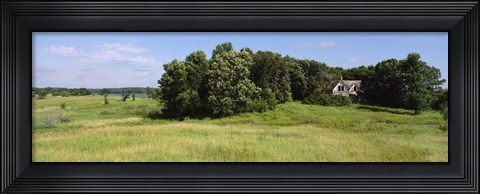 Framed House in a field, Otter Tail County, Minnesota, USA Print
