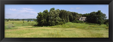 Framed House in a field, Otter Tail County, Minnesota, USA Print