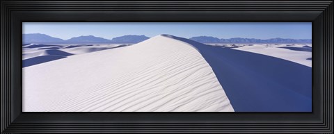 Framed Hills in the White Sands Desert, New Mexico Print