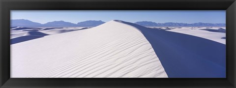 Framed Hills in the White Sands Desert, New Mexico Print