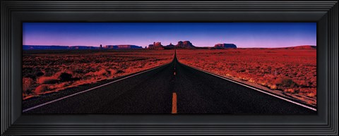 Framed Road Monument Valley Tribal Park UT USA Print
