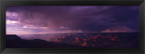 Framed Storm Clouds over Grand Canyon, Arizona Print