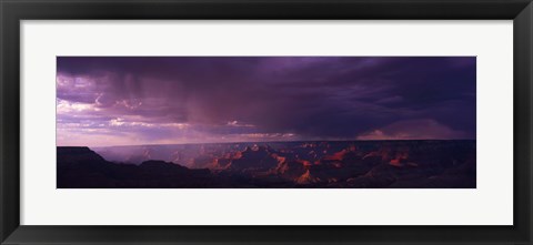 Framed Storm Clouds over Grand Canyon, Arizona Print