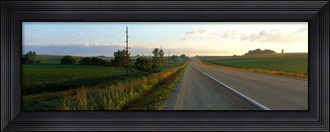 Framed Highway Eastern IA Print