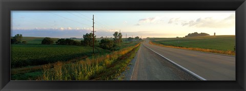 Framed Highway Eastern IA Print