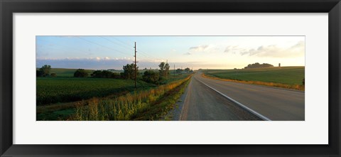 Framed Highway Eastern IA Print