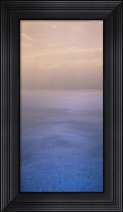 Framed Reflection of clouds on water, Lake Geneva, Switzerland Print