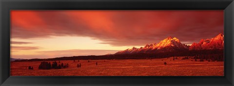 Framed Sunrise Grand Teton National Park WY Print