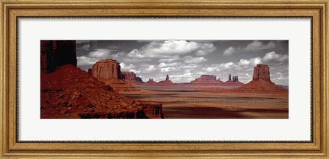 Framed Mountains, West Coast, Monument Valley, Arizona, USA, Print