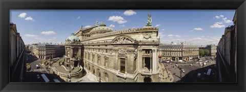 Framed High Angle View Of Opera Garnier, Paris, France Print