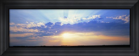 Framed Sunrise Stelle IL USA Print