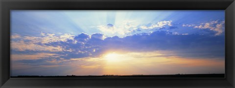 Framed Sunrise Stelle IL USA Print