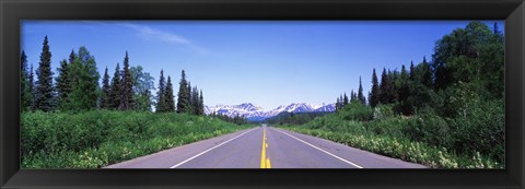 Framed George Parks Highway AK Print