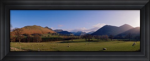 Framed Valley Northern Lake District Cumbria Newlands England Print
