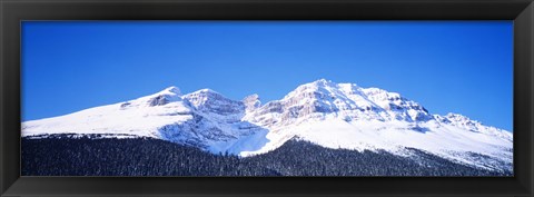 Framed Snow Covered Mountain, Banff National Park Alberta Canada Print