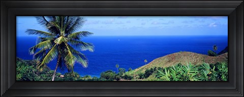 Framed Pigeon Point Tobago Print