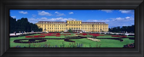 Framed Schonbrunn Palace, Gardens, Vienna, Austria Print