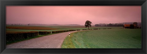 Framed Switzerland, country road Print