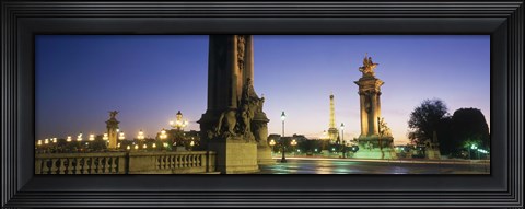 Framed France, Paris, Pont Alexandre III Print