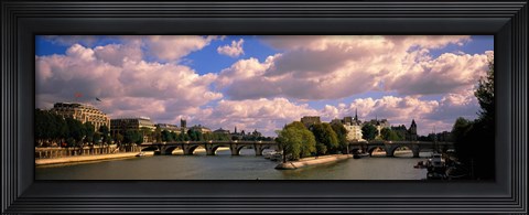 Framed France, Paris, Seine River Print
