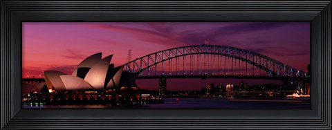 Framed Australia, Sydney, sunset Print