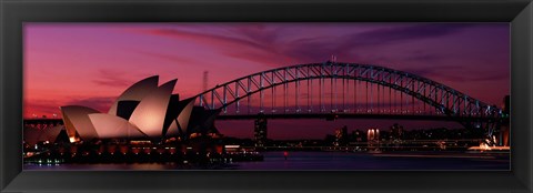 Framed Australia, Sydney, sunset Print