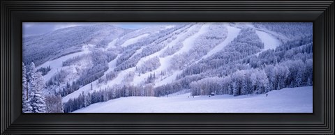 Framed Mountains, Snow, Steamboat Springs, Colorado, USA Print