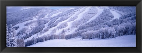 Framed Mountains, Snow, Steamboat Springs, Colorado, USA Print