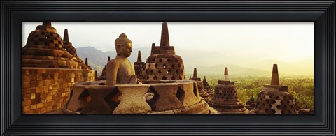 Framed Indonesia, Java, Borobudur Temple Print