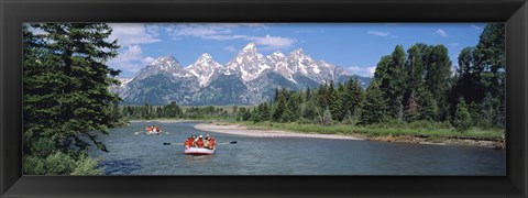 Framed Rafters Grand Teton National Park WY USA Print