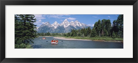 Framed Rafters Grand Teton National Park WY USA Print