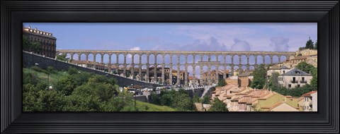 Framed Road Under An Aqueduct, Segovia, Spain Print