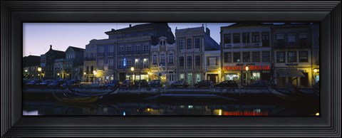 Framed Buildings at the waterfront, Costa De Prata, Aveiro, Portugal Print