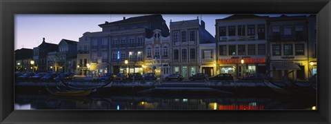 Framed Buildings at the waterfront, Costa De Prata, Aveiro, Portugal Print