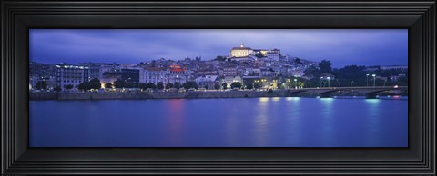 Framed Buildings at the waterfront, Mondego River, Coimbra, Beira Litoral, Beira, Portugal Print
