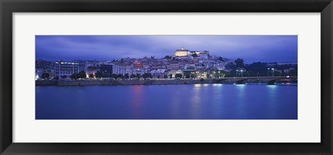 Framed Buildings at the waterfront, Mondego River, Coimbra, Beira Litoral, Beira, Portugal Print