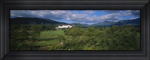Framed Hotel in the forest, Mount Washington Hotel, Bretton Woods, New Hampshire, USA Print