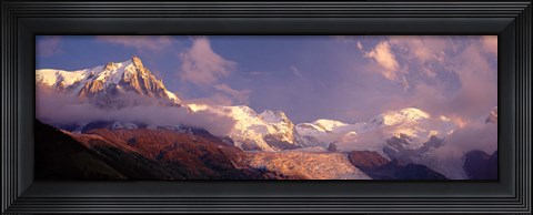 Framed Haute-Savoie, Mountains, Mountain View, Alps, France Print