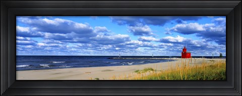 Framed Big Red Lighthouse, Holland, Michigan, USA Print