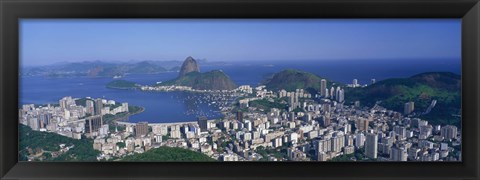 Framed Skyline, Cityscape, Coastal City, Rio De Janeiro, Brazil Print