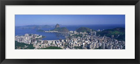 Framed Skyline, Cityscape, Coastal City, Rio De Janeiro, Brazil Print