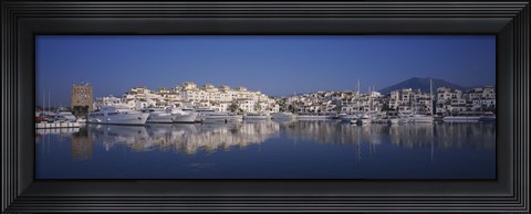 Framed Buildings at the waterfront, Marbella, Spain Print