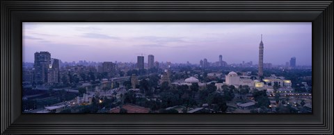 Framed Dusk Cairo Gezira Island Egypt Print