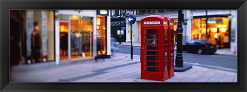 Framed Phone Booth, London, England, United Kingdom Print