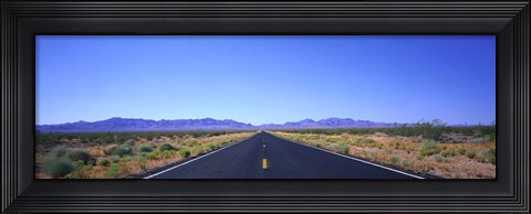 Framed Road, Nevada, USA Print